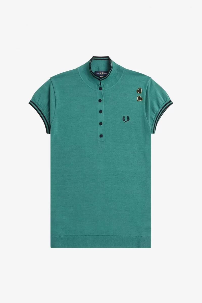 fred perry strickbluse für damen tiefmint