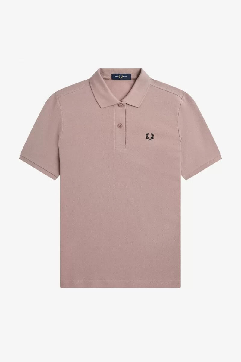 fred perry g6000 damenhemd dunkelrosa schwarz