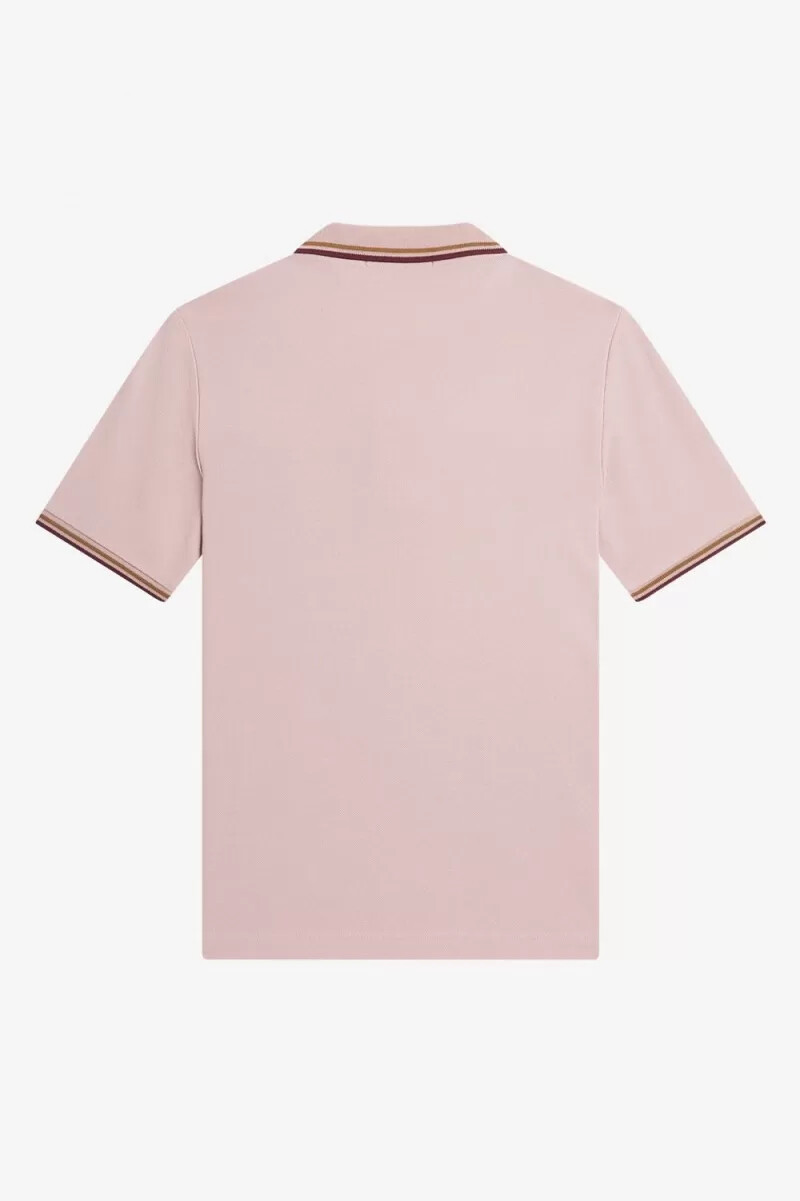 fred perry g3600 damenhemd altrosa rosa braun oxblood