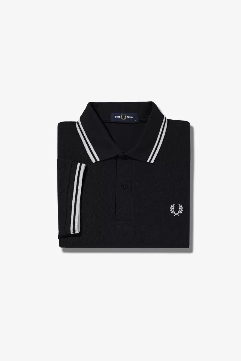 fred perry g3600 damenhemd schwarz weiß