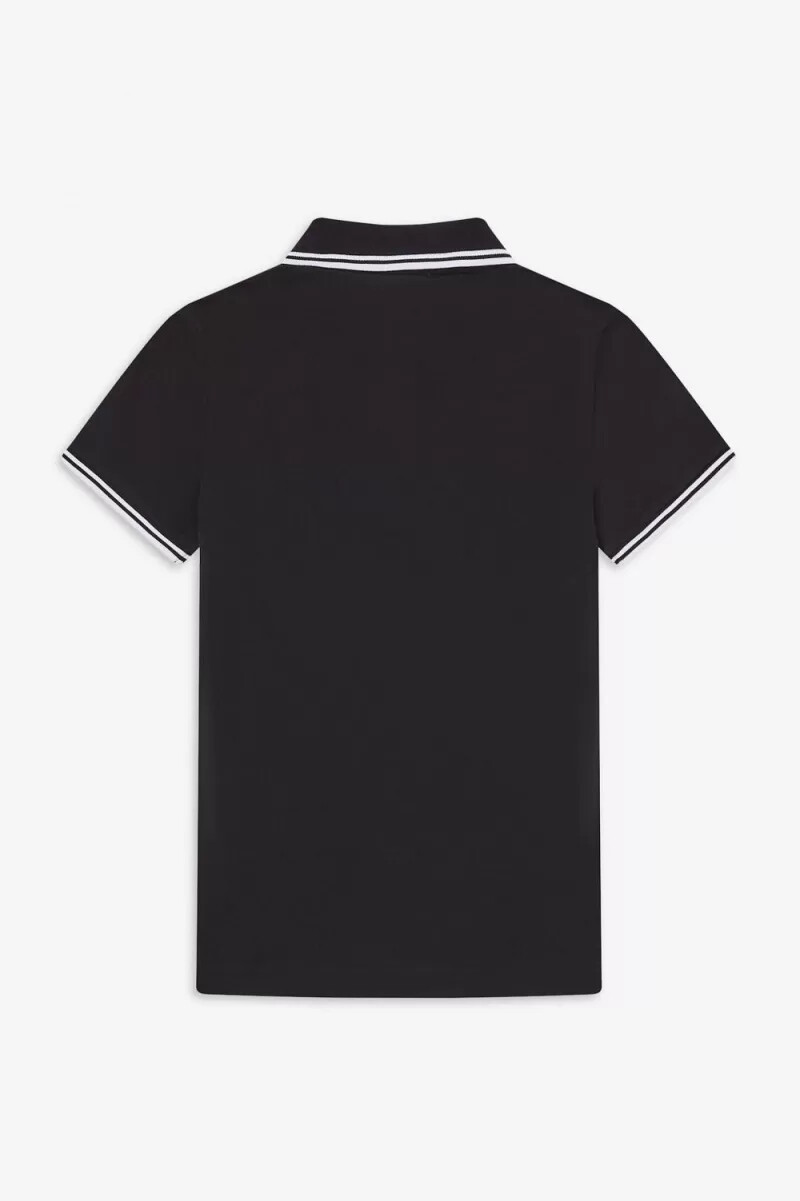 fred perry g3600 damenhemd schwarz weiß