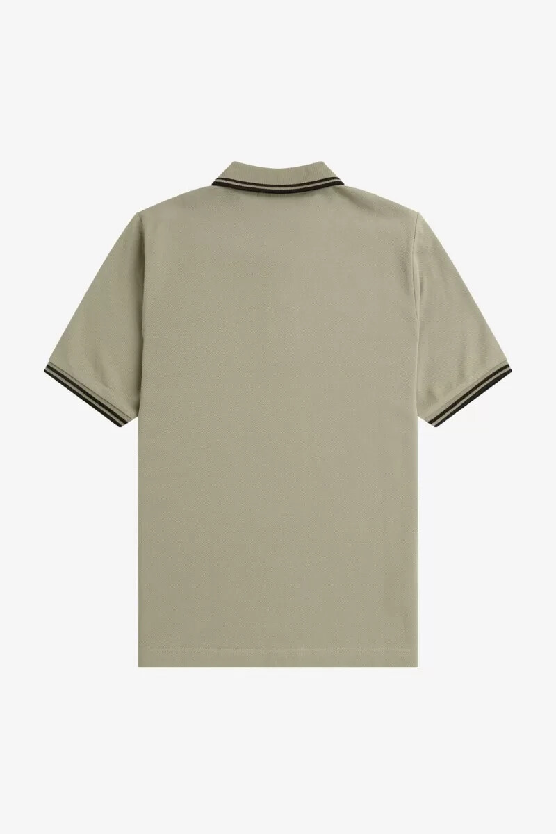 fred perry g3600 damenhemd warmgrau schwarz