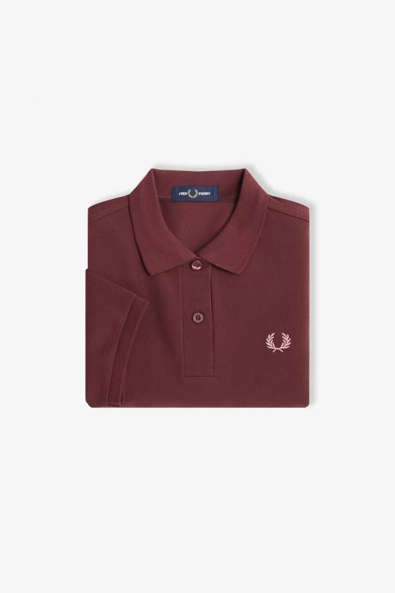 fred perry g6000 damenhemd farbe oxblood dusty rose pink