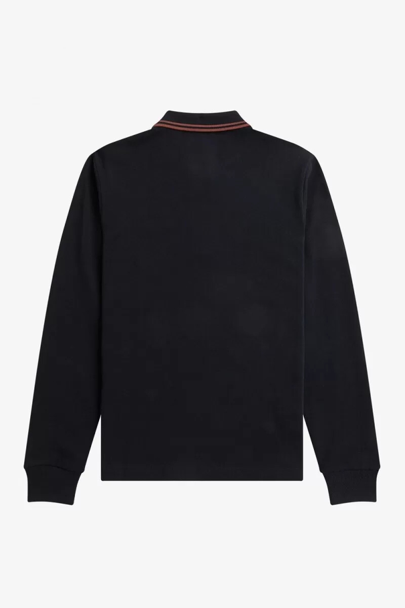 fred perry g3636 damenhemd schwarz whisky braun