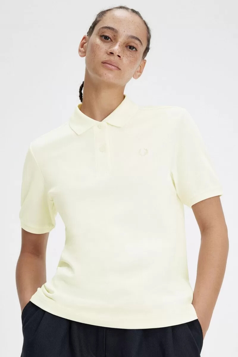 fred perry g6000 damenhemd beige haferflocken