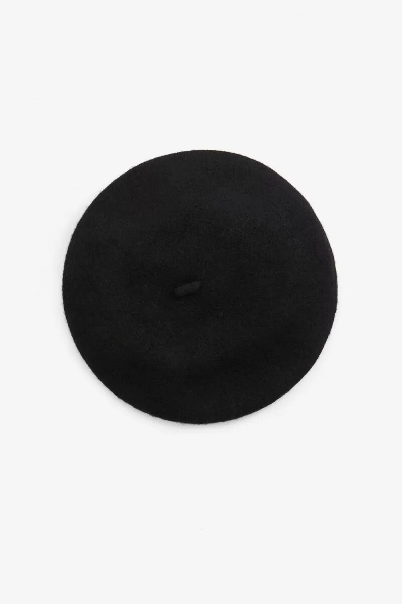 fred perry baskenmütze für damen schwarz