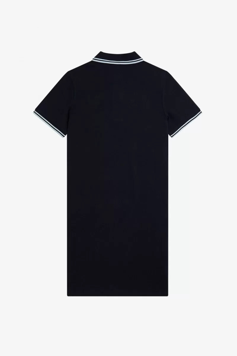 fred perry twin tipped damenkleid marineblau