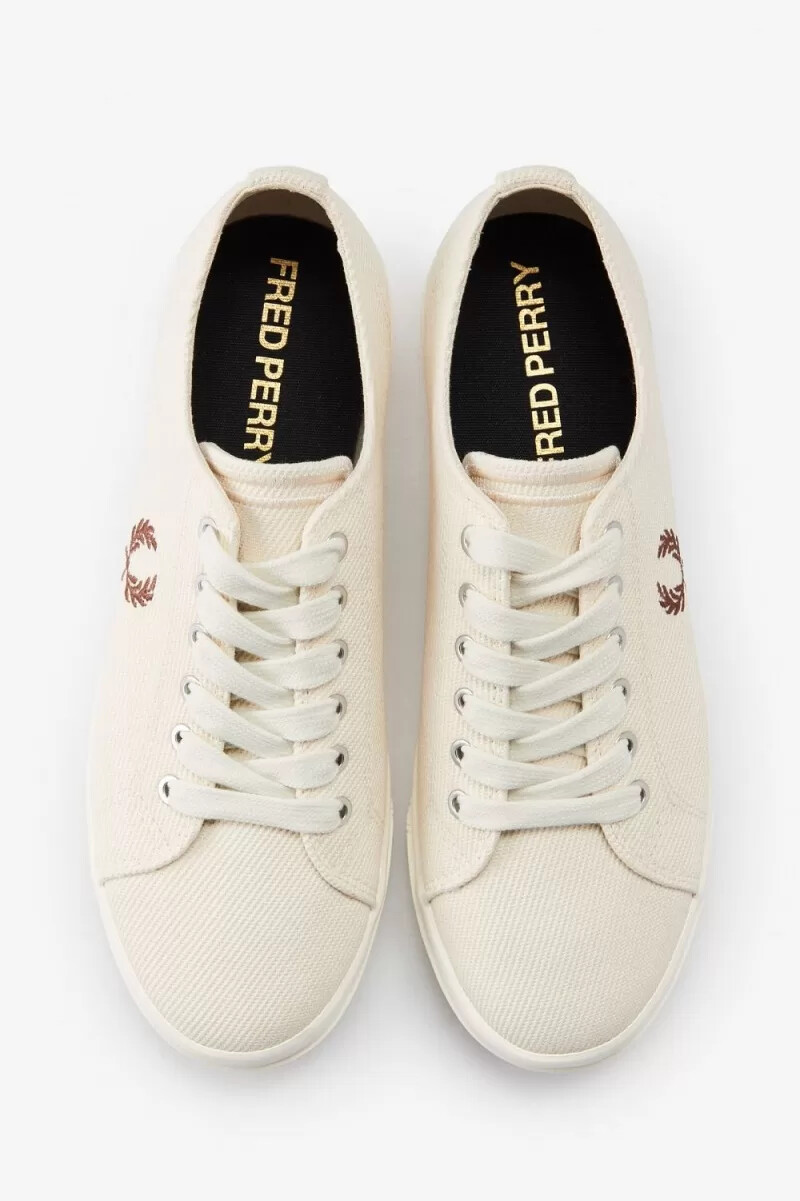 fred perry newstead damen-sneaker beige whisky braun