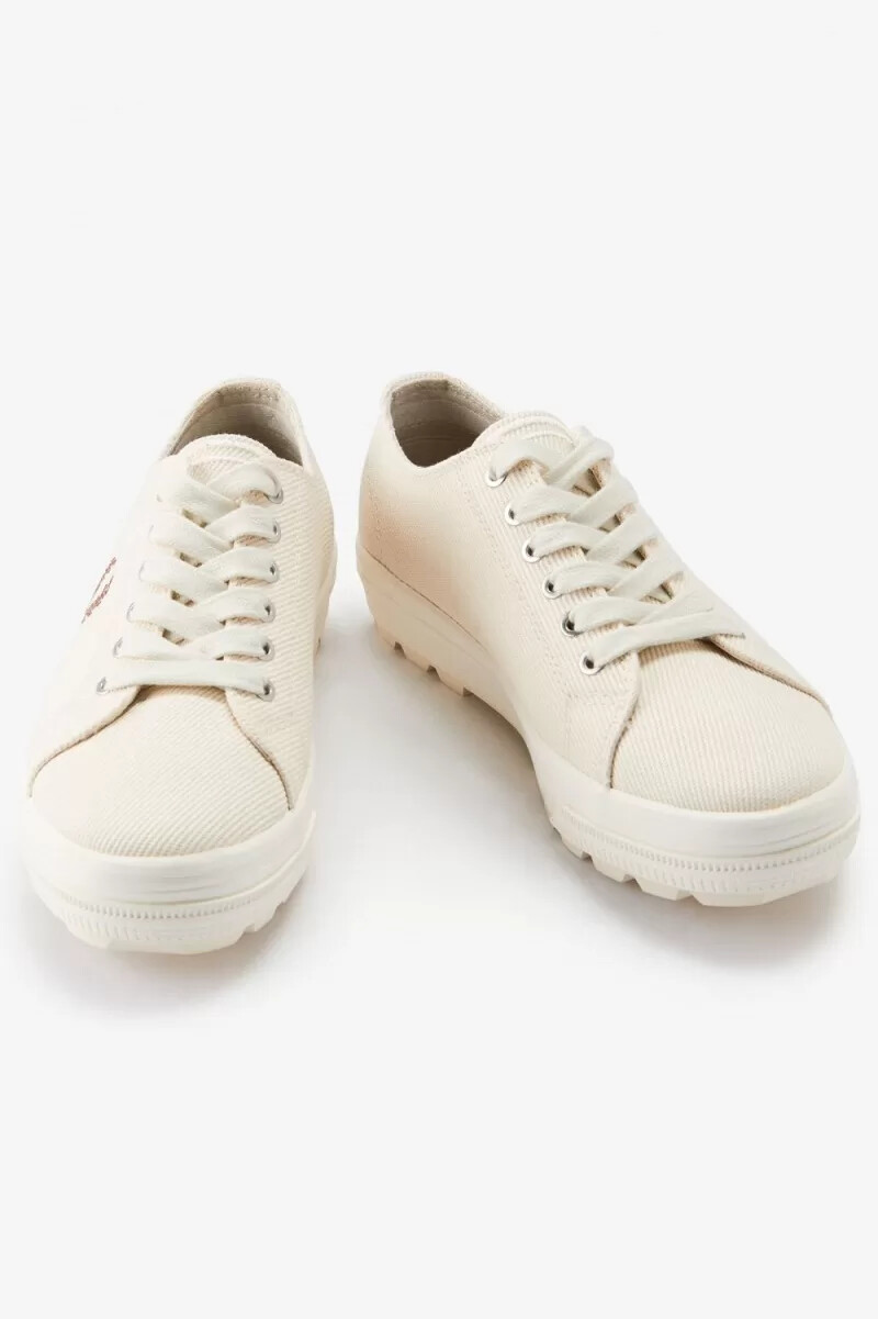 fred perry newstead damen-sneaker beige whisky braun