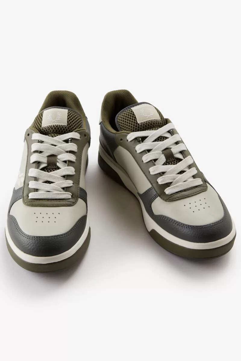 fred perry b300 herren-sneaker hellminthellbeige