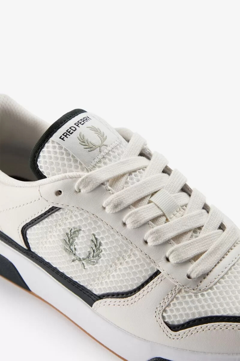 fred perry b300 herren-sneaker schneeweiß mint