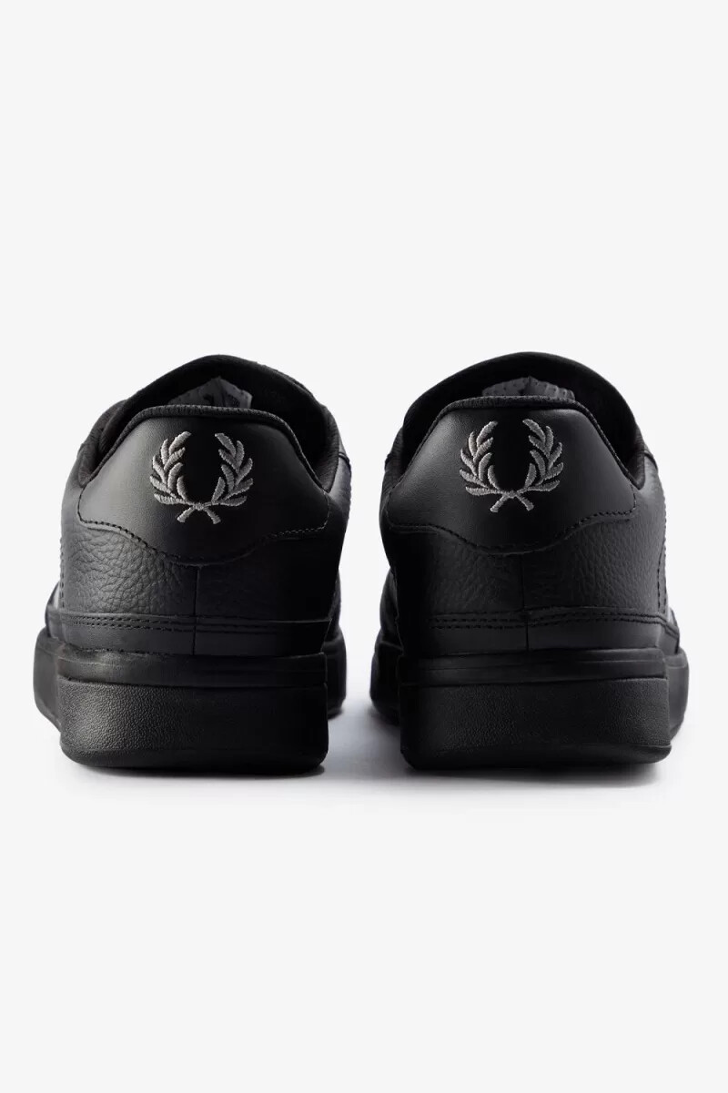 fred perry b300 herren-sneaker schwarz grau