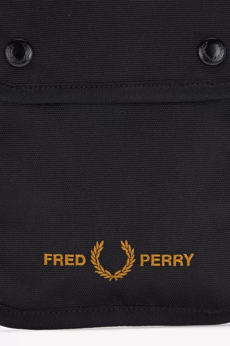 fred perry marken-damentaschen schwarz