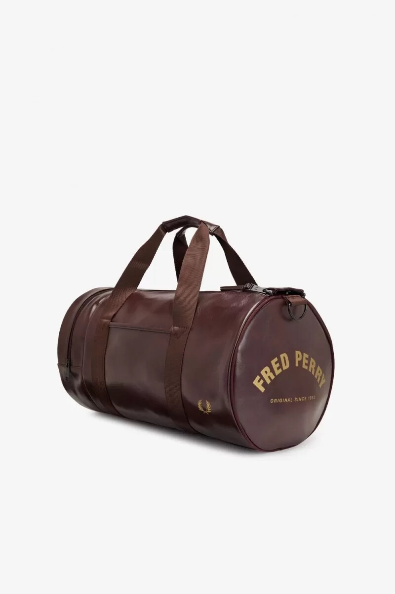 fred perry tonal barrel damenhandtaschen braun
