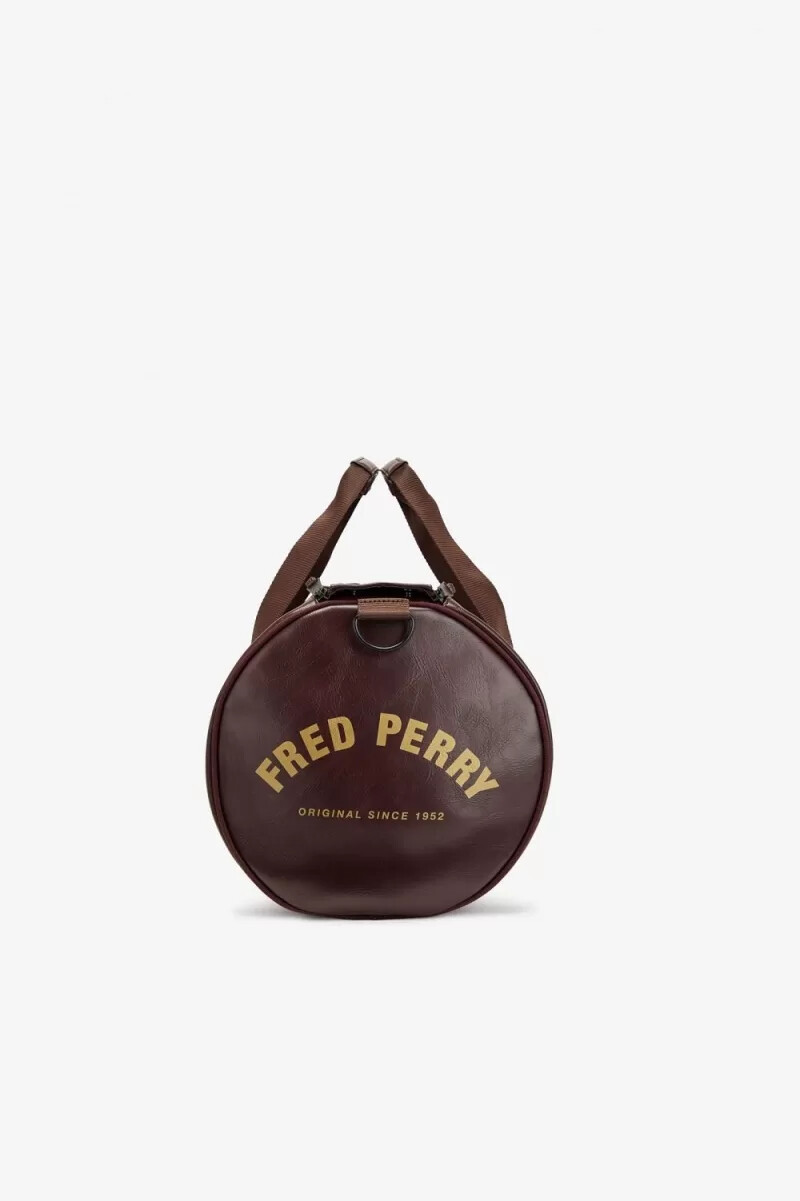 fred perry tonal barrel damenhandtaschen braun