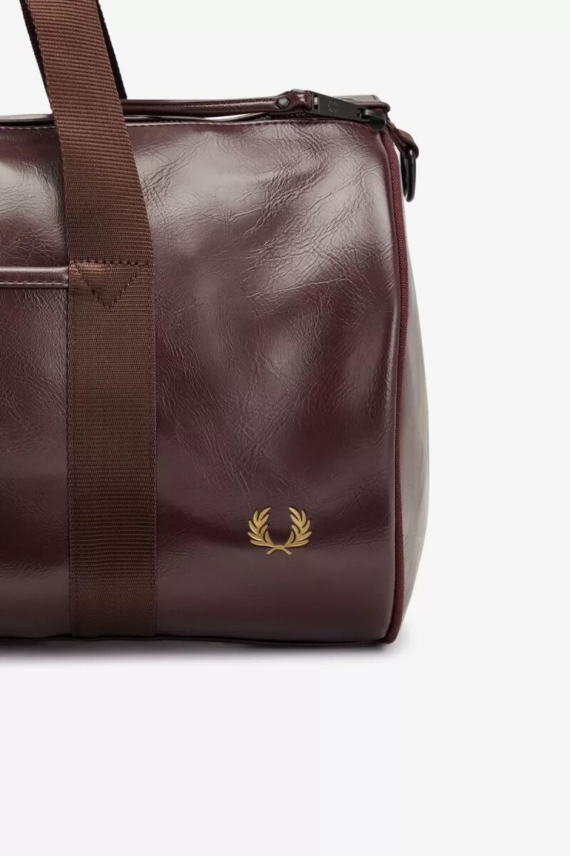 fred perry tonal barrel damenhandtaschen braun
