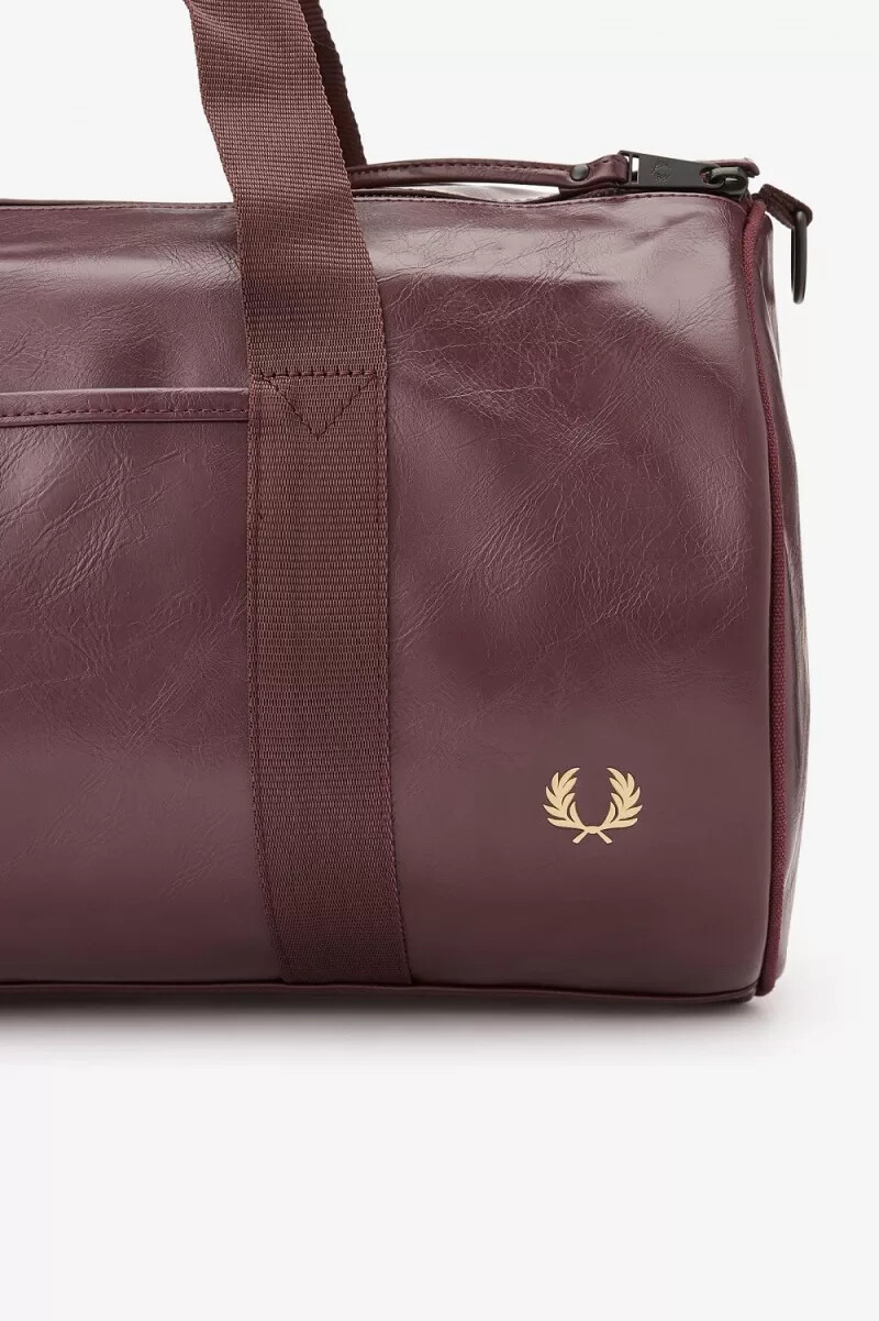 fred perry tonal barrel damenhandtaschen braun