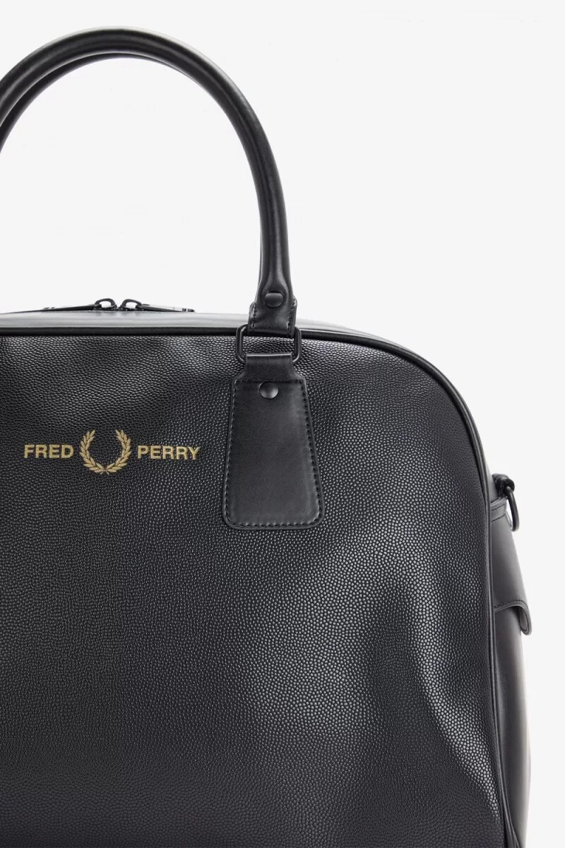 fred perry scotch grain grip damenhandtaschen schwarz