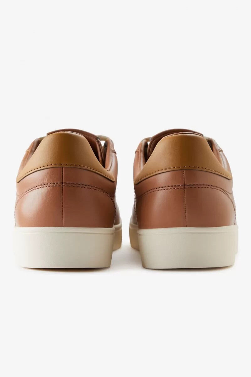 fred perry spencer damen-tennisschuhe dunkelbraun dunkelbraun