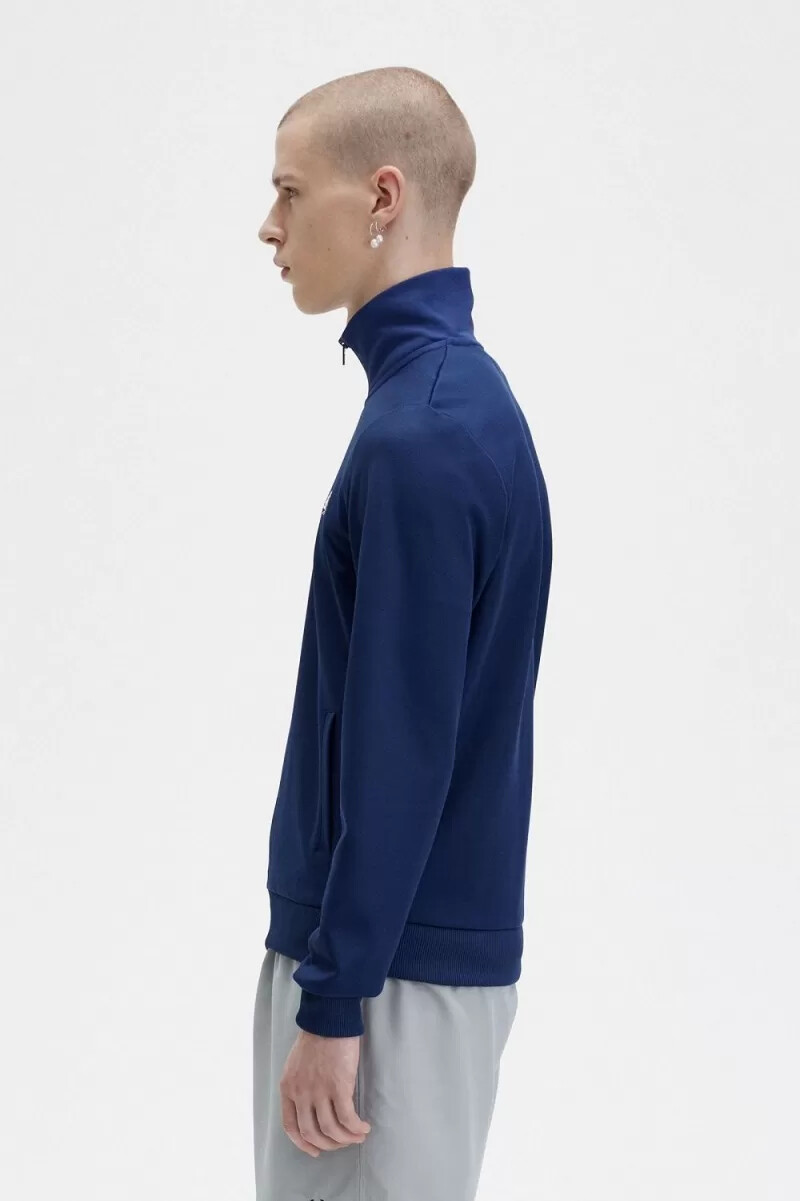 fred perry classic herren-trainingsjacke französischblau