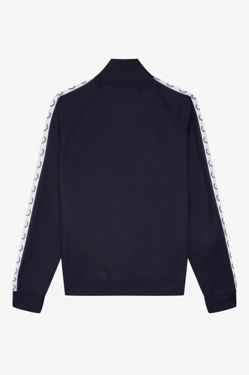 fred perry trainingsjacke für herren mit tape-verstärkung carbonblau