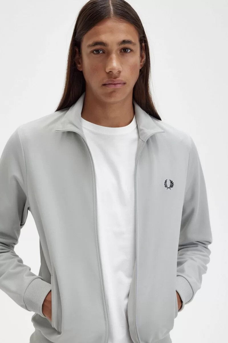 fred perry classic herren-trainingsjacke grau