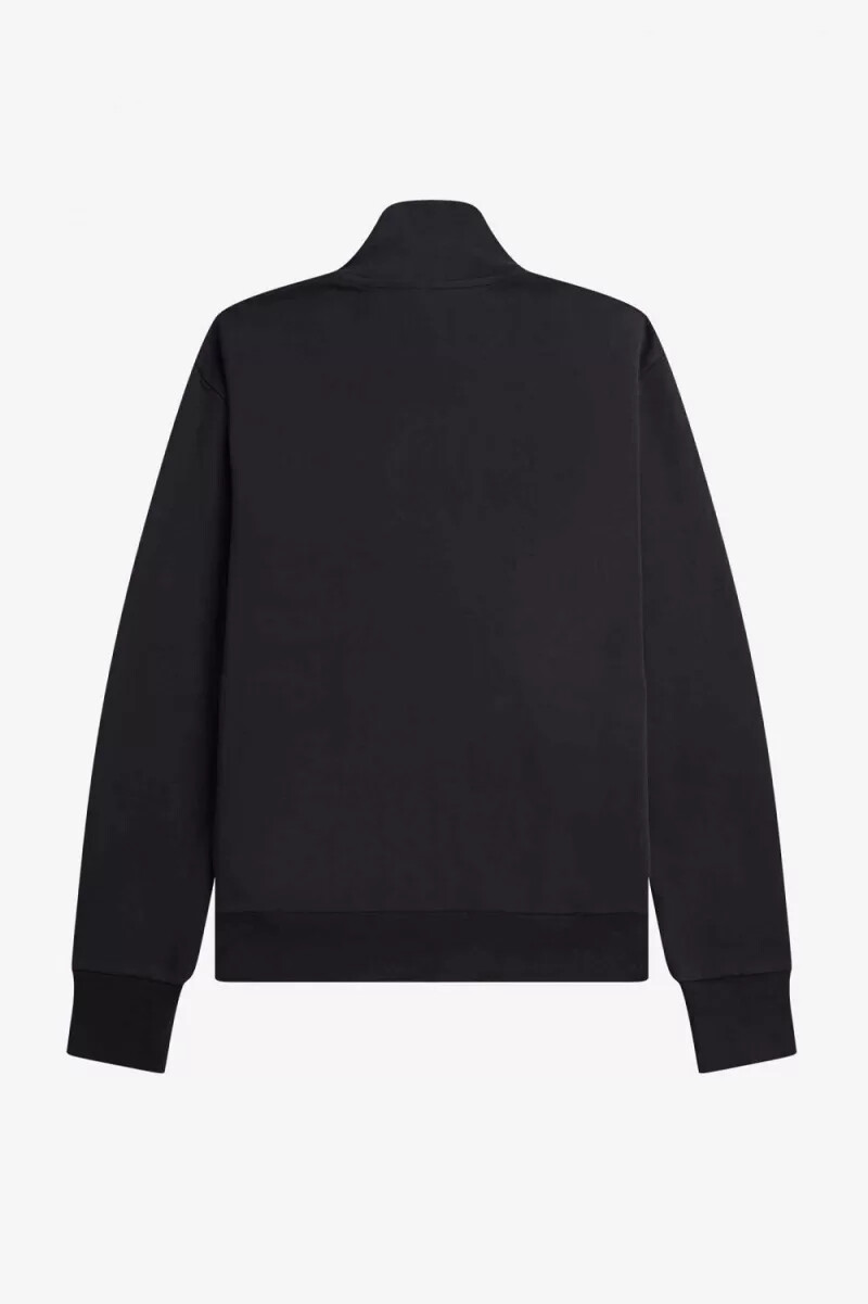 fred perry herren-trainingsjacke mit stehkragen schwarz
