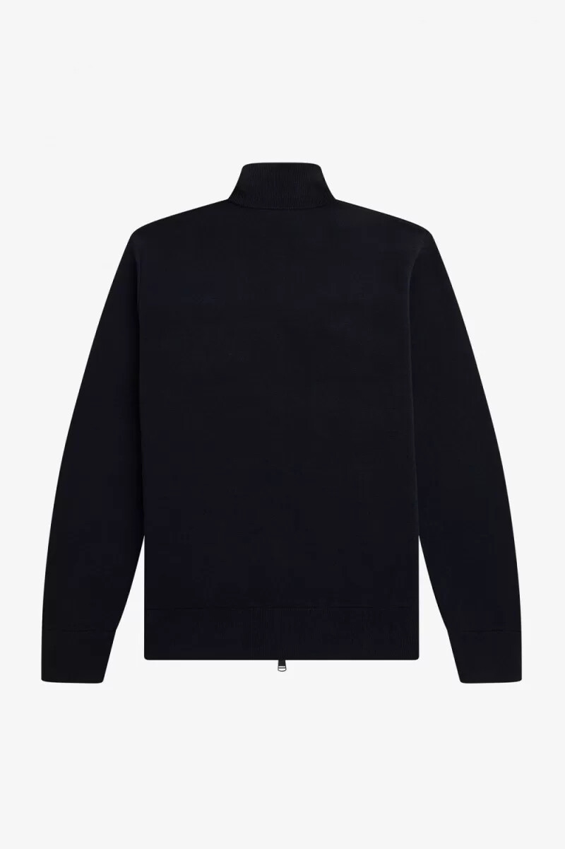 fred perry strick-trainingsjacken für herren marineblau