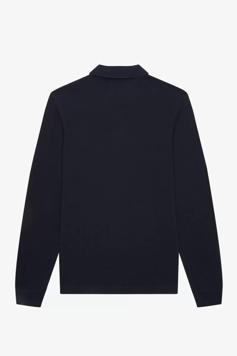 fred perry m6006 herrenhemd marineblau weiß