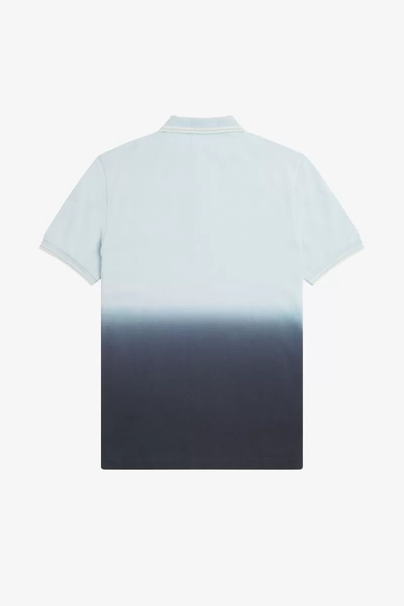 fred perry ombre herrenhemd hellblau