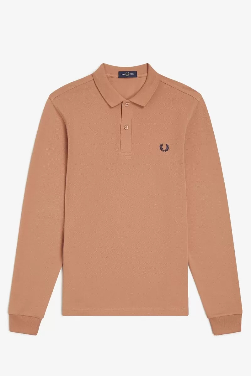 fred perry m6006 herrenhemd hellrostfarben