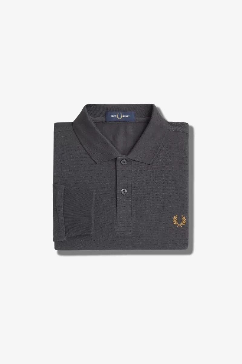 fred perry m6006 herrenhemd anchor grey dark coffee