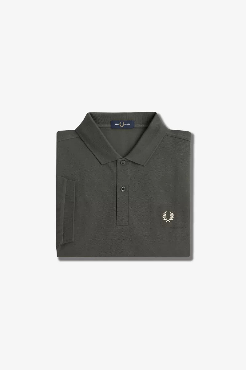 fred perry m6000 herrenhemd feldgrün haferflocken