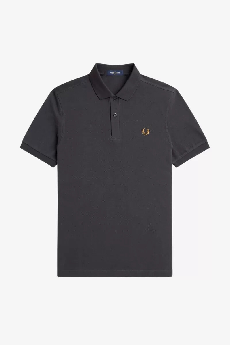 fred perry m6000 herrenhemd anchor grey dark coffee