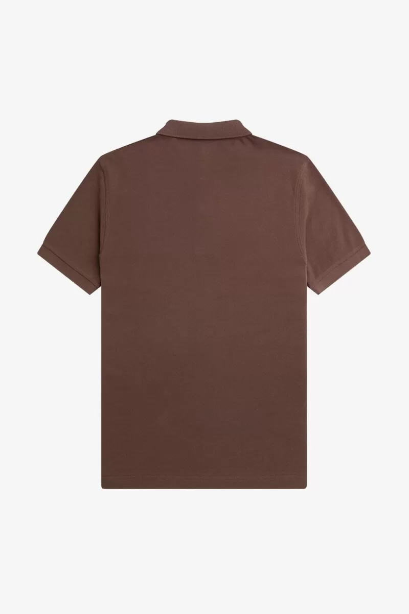 fred perry m6000 herrenhemd dunkelrot warmgrau
