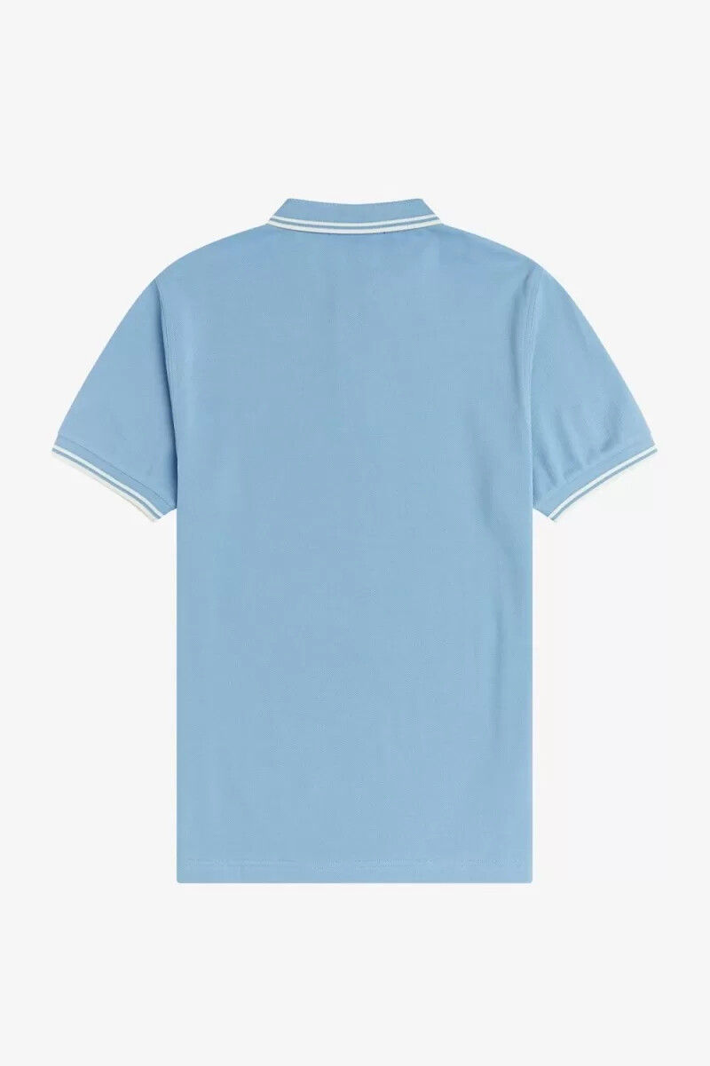 fred perry m3600 herrenhemd himmelblau schneeweiß