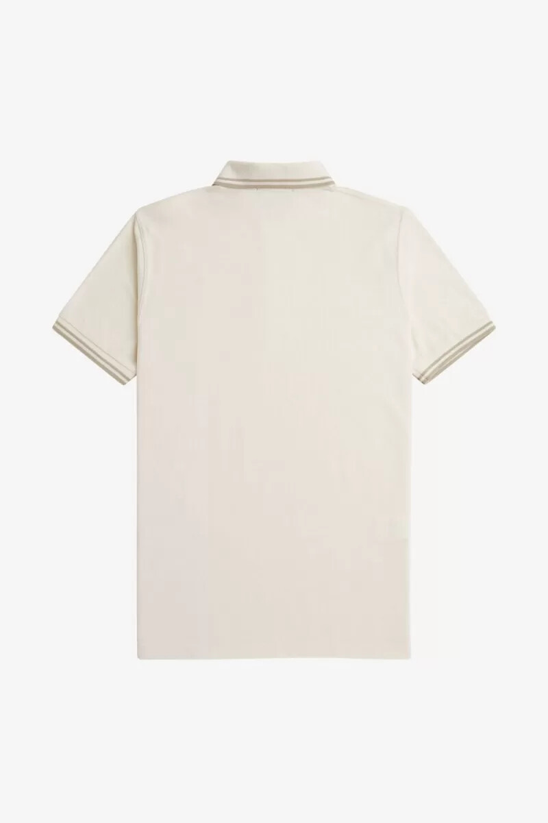 fred perry m12 herrenhemd beige haferflocken