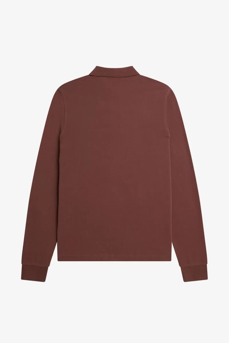 fred perry m6006 herrenhemd whiskybraun tiefmint