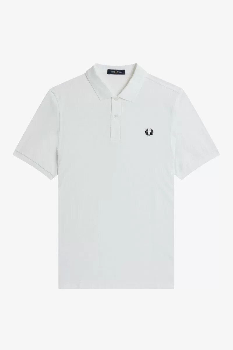 fred perry m6000 herrenhemd weiß marineblau