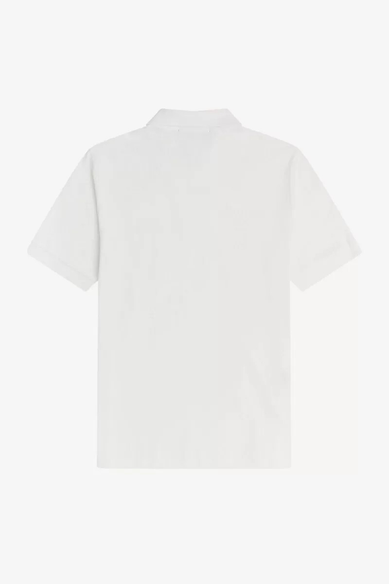 fred perry m3 herrenhemd weiß marineblau