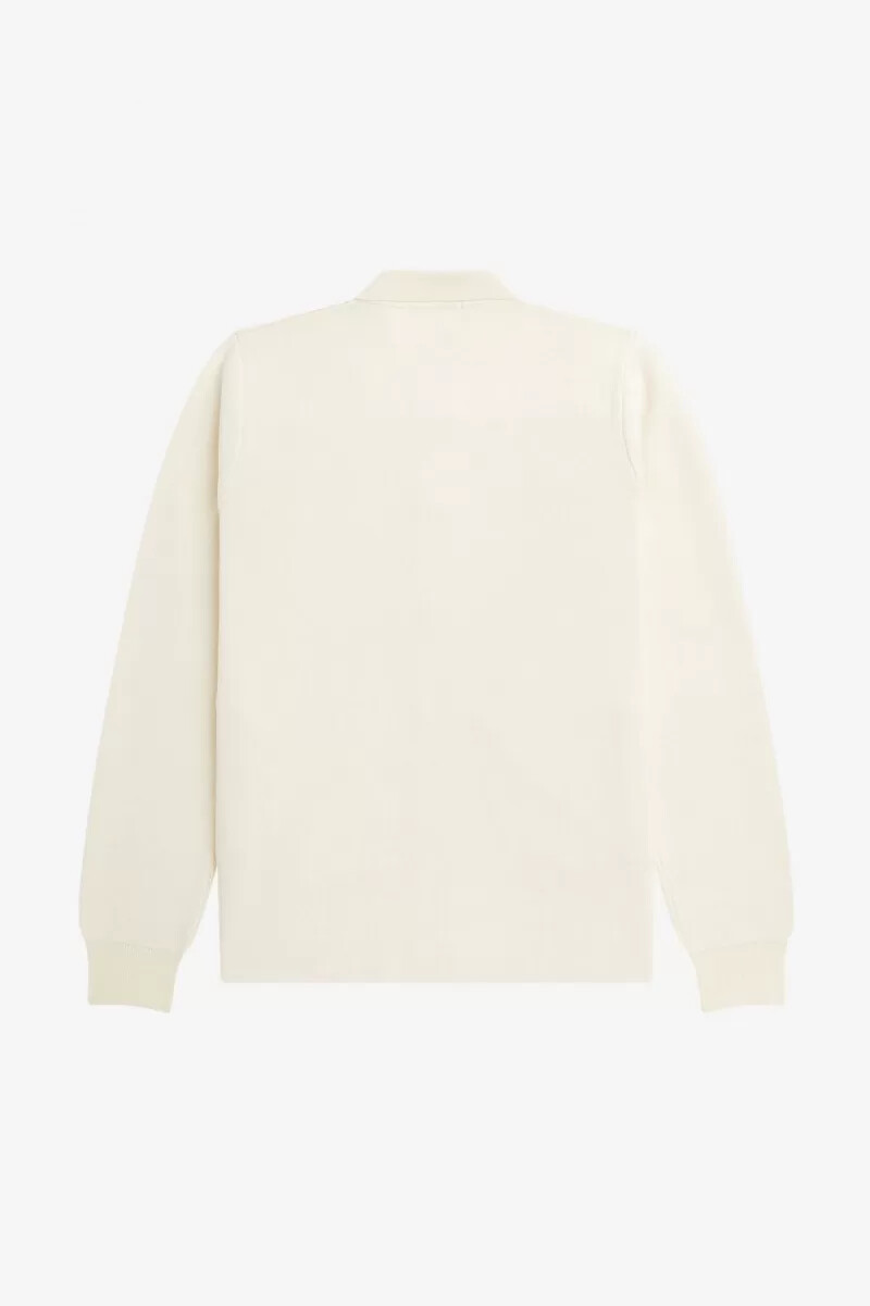 fred perry herrenhemd mit knopfleiste beige