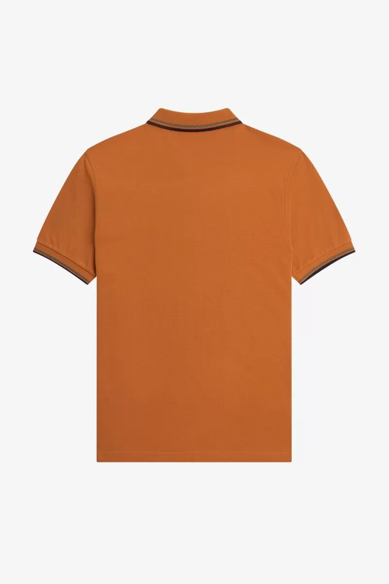 fred perry m3600 herrenhemd braun feldgrün marineblau