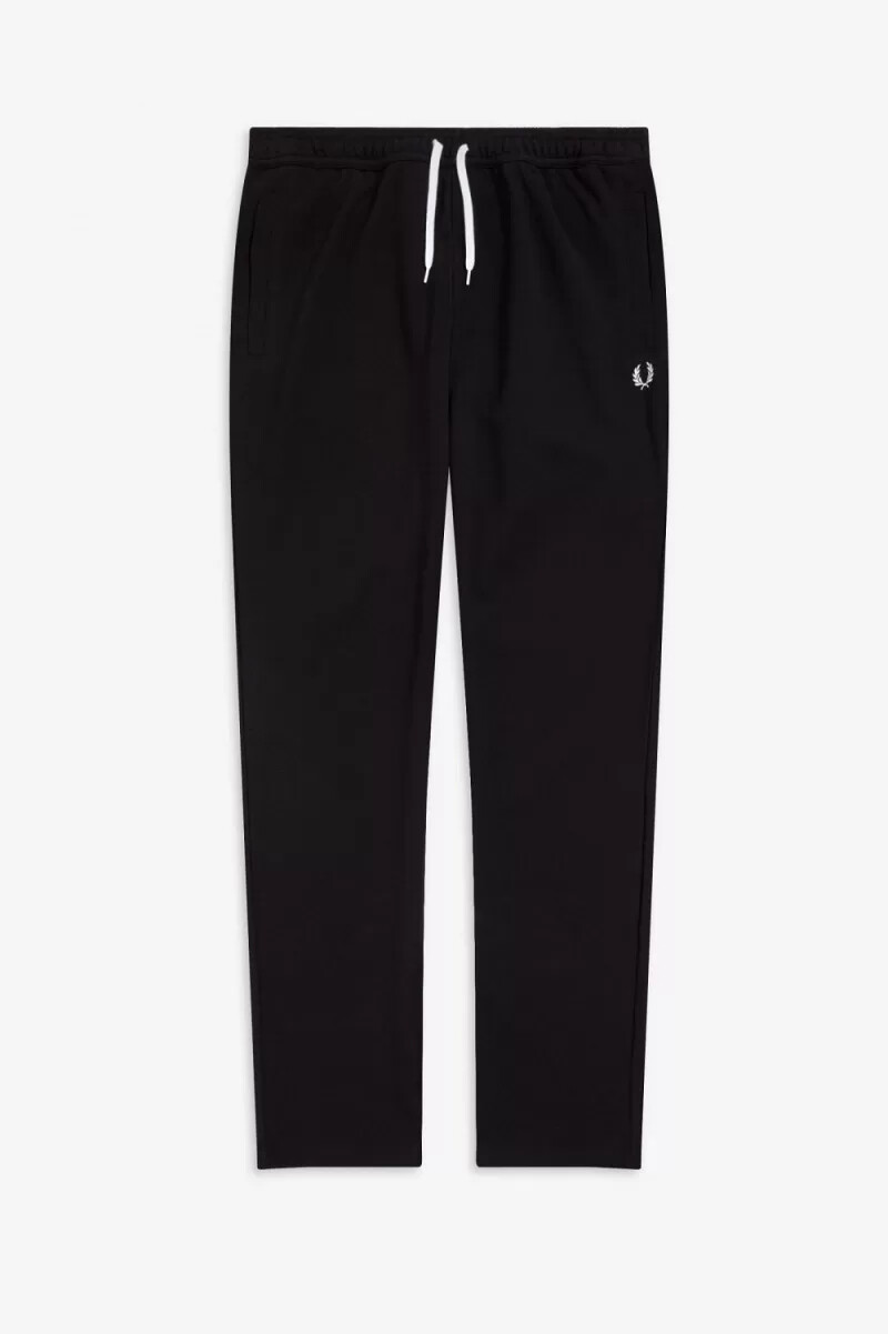 fred perry reverse tricot trainingshose für herren schwarz