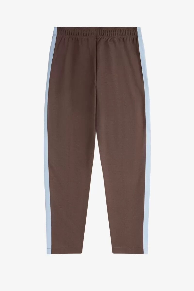fred perry trainingshose mit tape-details für herren dunkelrot