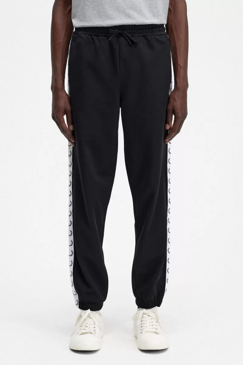 fred perry trainingshose für herren schwarz
