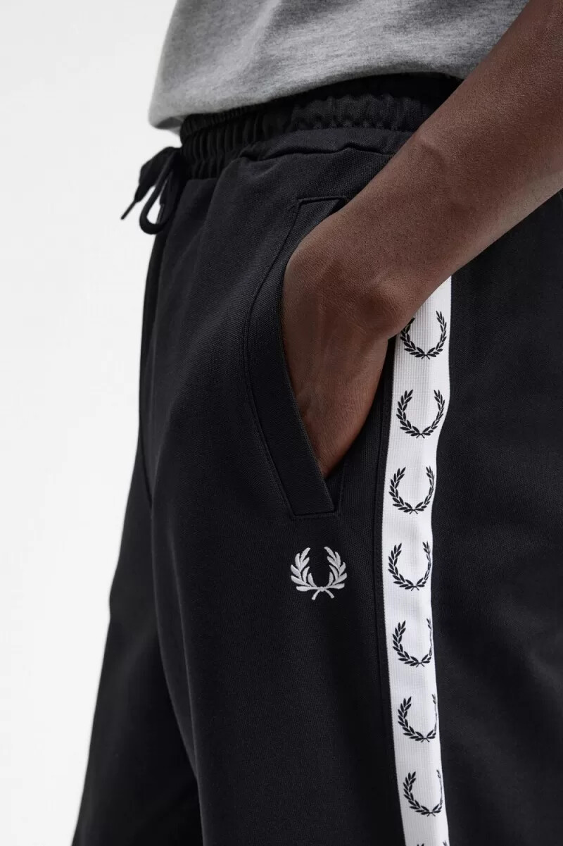 fred perry trainingshose für herren schwarz