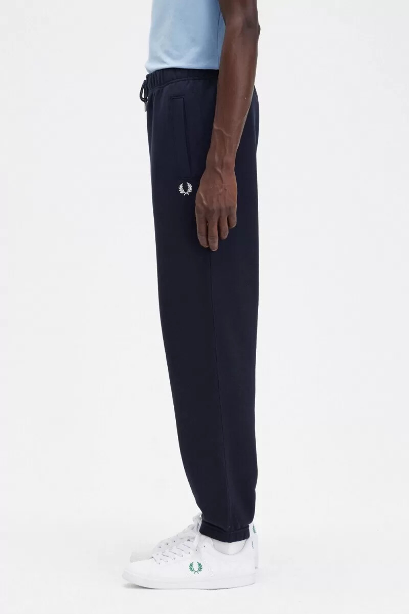 fred perry loopback sweat herrenhose marineblau
