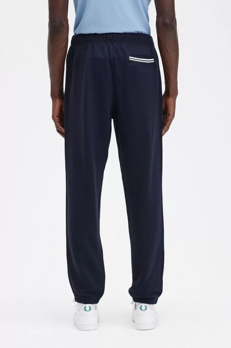 fred perry loopback sweat herrenhose marineblau