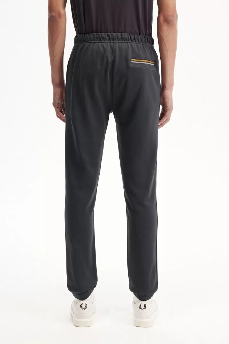 fred perry loopback sweat herrenhose anchor grey dark coffee