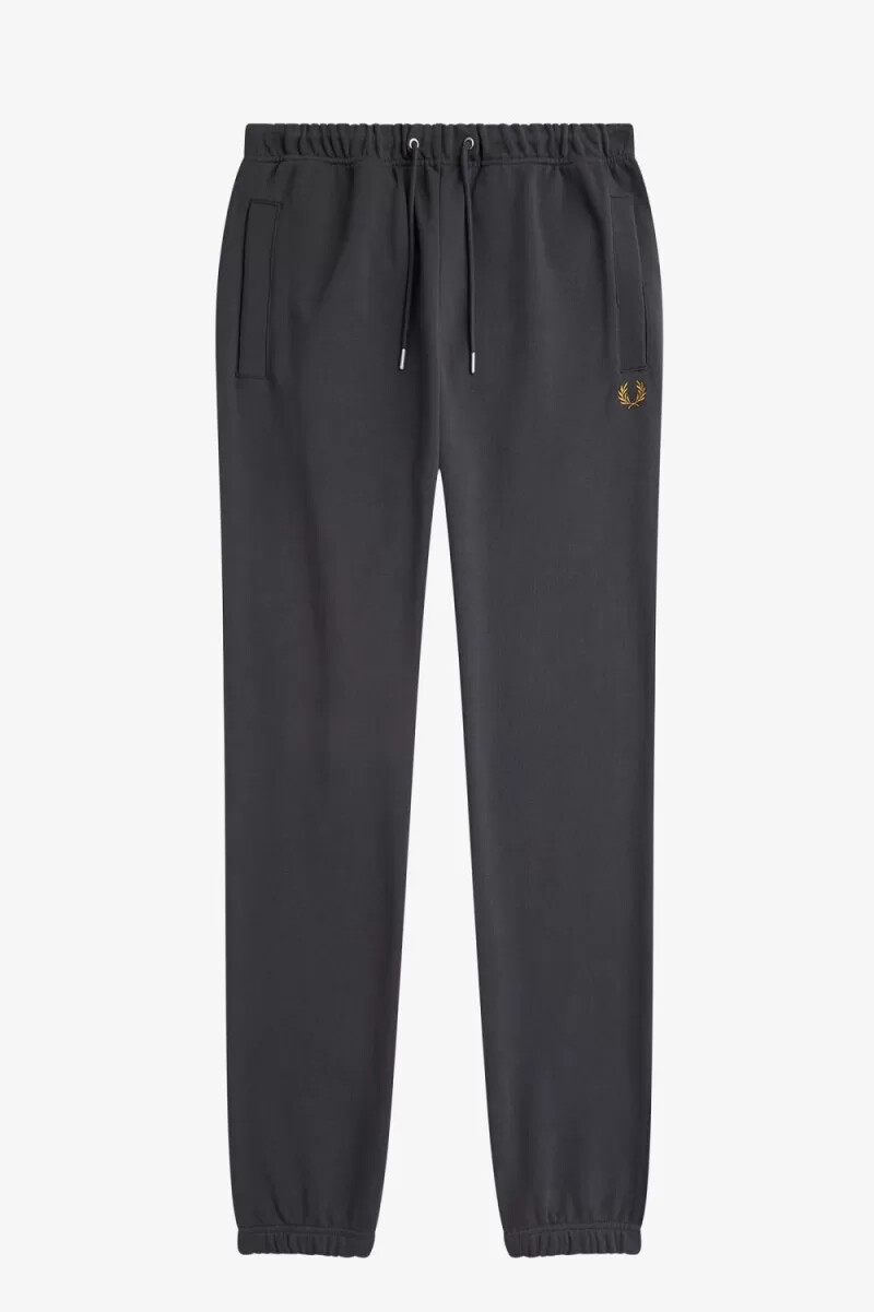 fred perry loopback sweat herrenhose anchor grey dark coffee